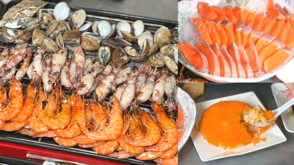 299元嗑到痛風！４種海鮮不限時吃到飽，加碼「鮭魚生魚片」１片不到10元
