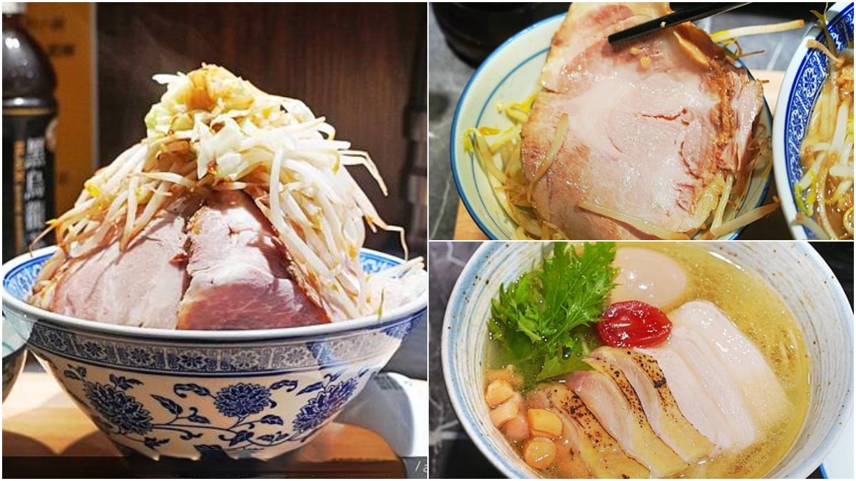 還沒營業就排爆！台中「爆量系拉麵」疊滿厚叉燒＋蔬菜塔，口味還能客製化
