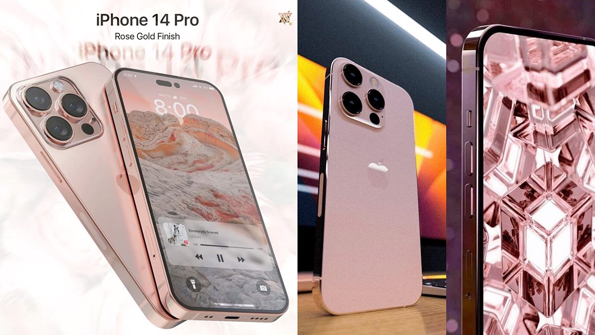 iPhone 14 Pro超美「玫瑰金」！剪瀏海實現全螢幕手機，基本款沒漲價就能買