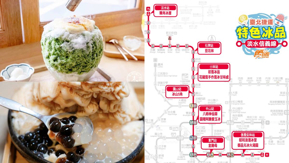 搭捷運吃冰去！淡水信義線10家冰店：破千則好評、50元雙色冰、整塊仙草冰磚