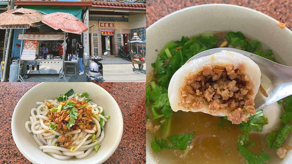 土地公庇佑！屏東「銅板價麵店」必點客家鹹湯圓，Q彈米苔目＋油蔥酥太唰嘴