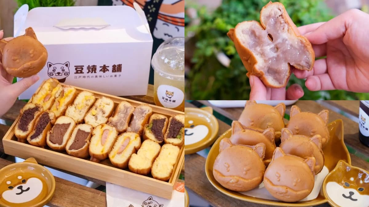 Ｑ萌柴犬變身雞蛋糕！衝台中打卡IG暴紅柴犬燒，先搶芋頭、奶油口味一咬爆餡
