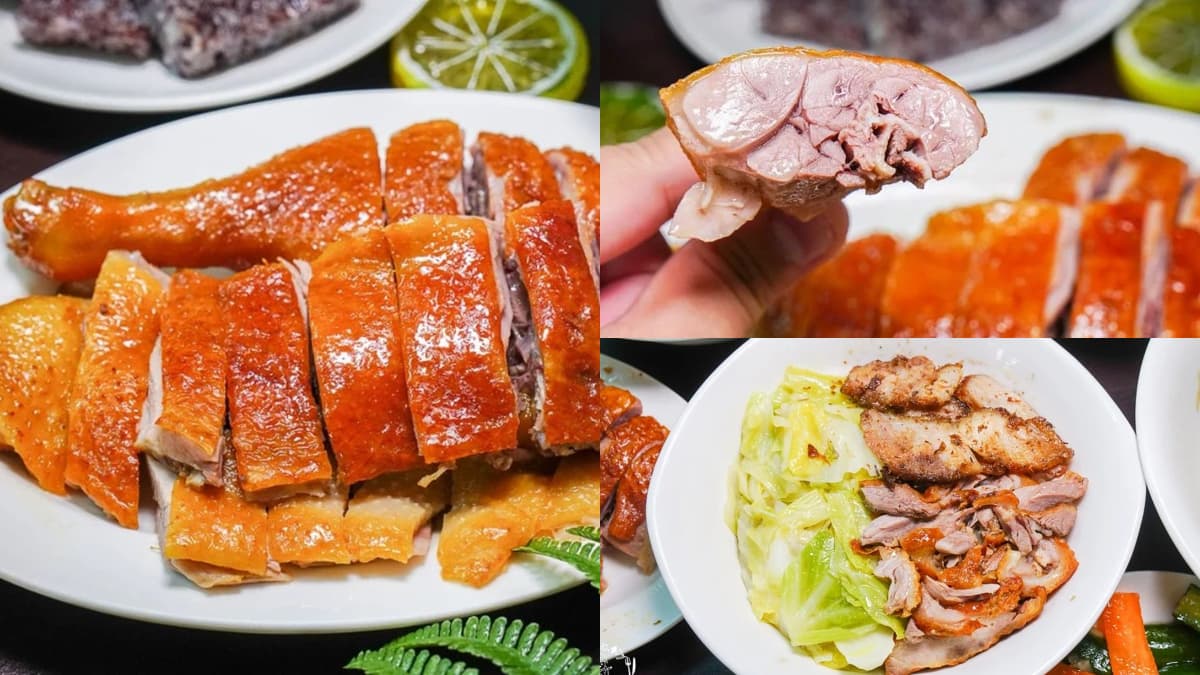 鴨豬雙拼僅60元！高雄隱藏版「焦糖燻鴨」老饕最愛，50年手藝慢燻金黃色澤