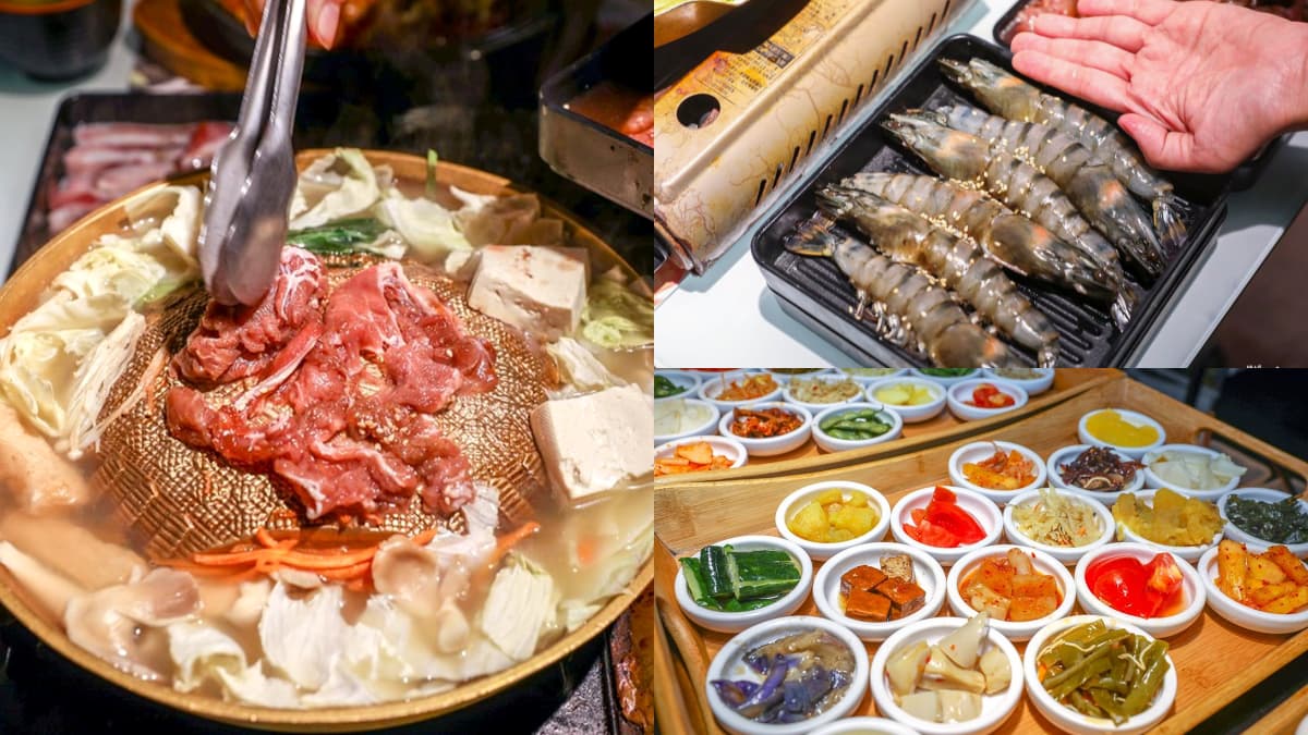 50種小菜任你吃！三重「大分量銅盤烤肉」想吃先排隊，手掌大草蝦海鮮控必嗑
