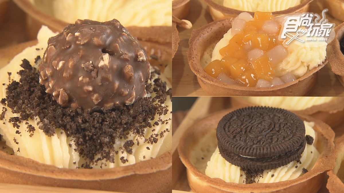 外地人專程來買！獨門「冰火夾心車輪餅」皮酥料多，包入Oreo、小芋圓一咬爆餡