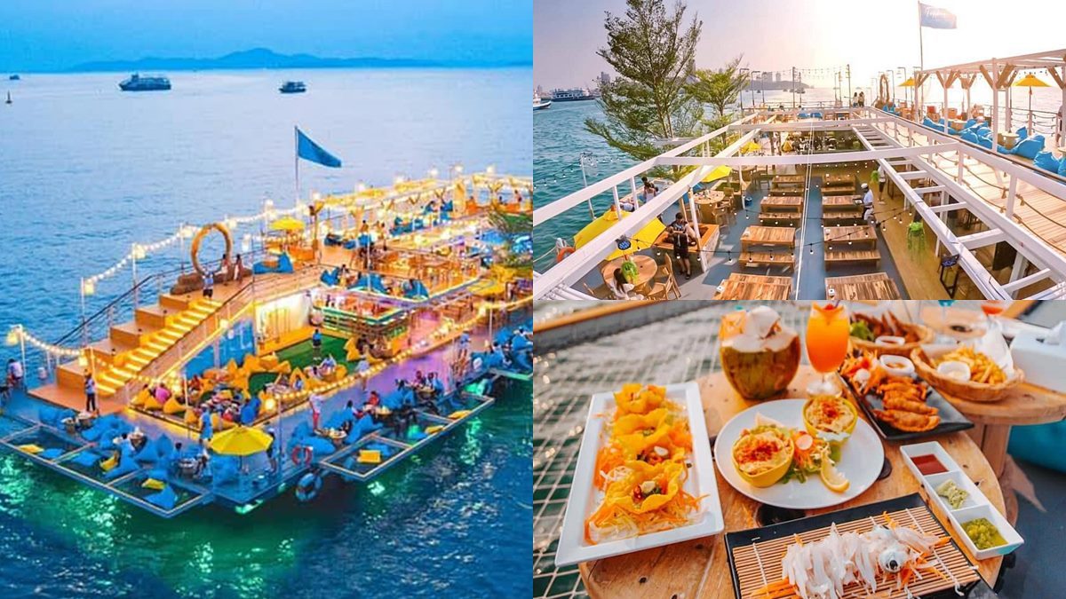 【新開店】超狂「海上漂浮咖啡廳」！必拍無敵海景環繞座位，釣魷魚現烤現吃