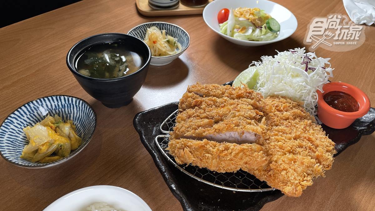 就怕你吃不飽！「重量級炸豬排」外酥裡嫩超欠吃，內用再享白飯、湯品無限續