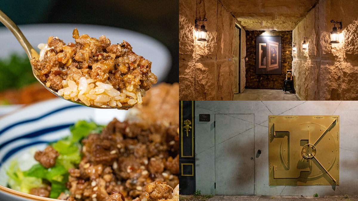 街頭驚見超大金庫！高雄神祕「麻辣肉燥飯」藏身密道餐廳，按密碼才能進入