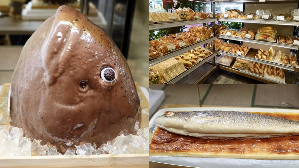 麵包店驚見巨大魚頭！超擬真「鮭魚蛋糕」隱身傳奇名店，壽司、茶碗蒸變甜點