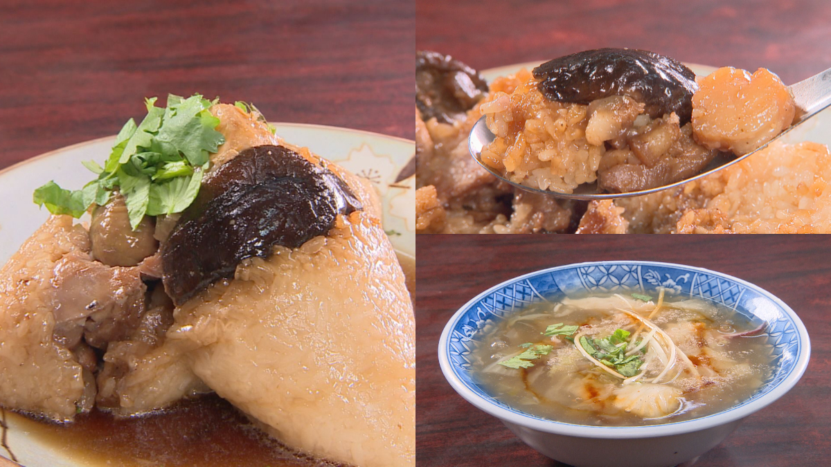 飄香151年！台南「巨無霸肉粽」竟藏整顆鮑魚、干貝，再搭鮮甜綜合羹一吃上癮
