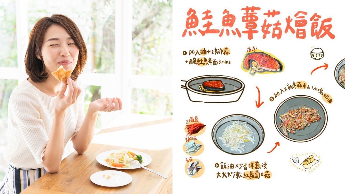獨門減脂餐「５個月體脂降９%」！跟著料理達人吃就能瘦，手繪版食譜超Ｑ（中獎公布）