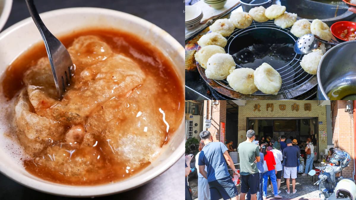 連假排到上新聞！彰化50年「脆皮肉圓」熟客狂買千元，包香菇＋炸蛋外酥內Ｑ
