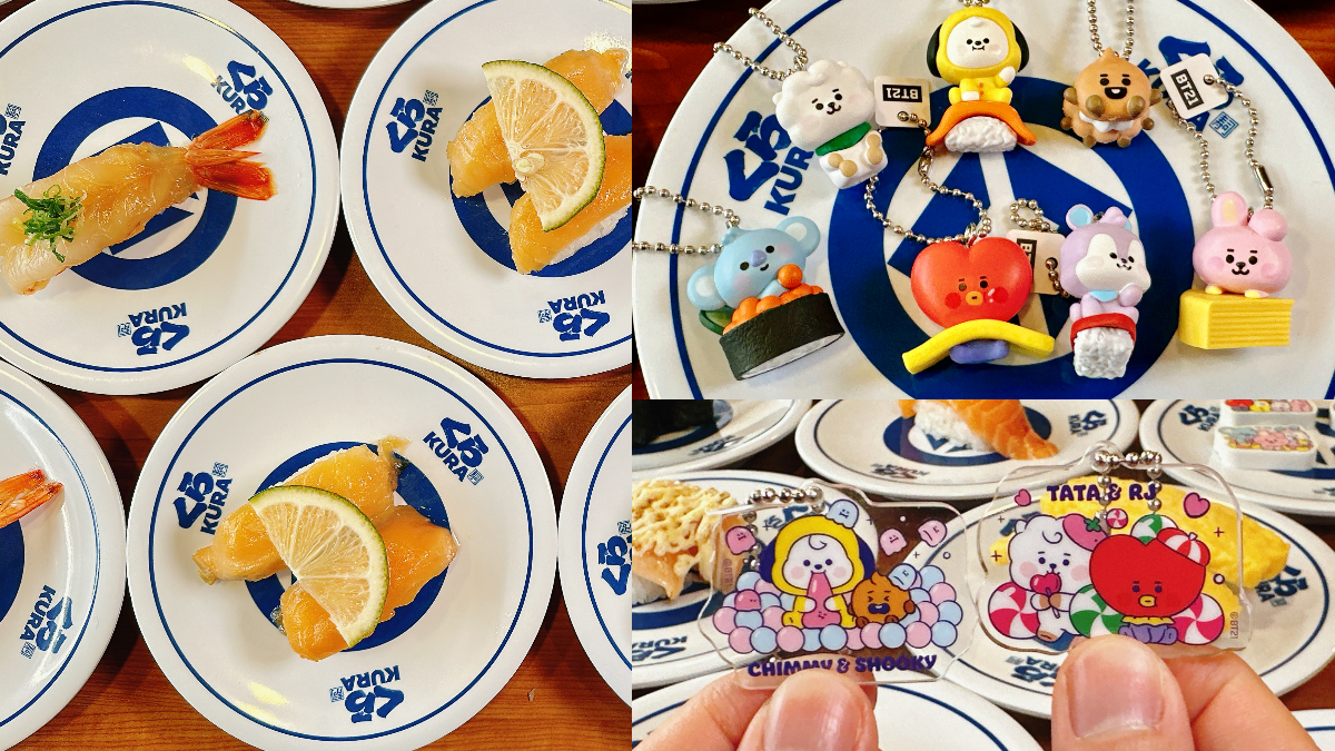 BT21抱著壽司超萌！藏壽司全新扭蛋15款「這天」開扭，加碼２款期間限定壽司