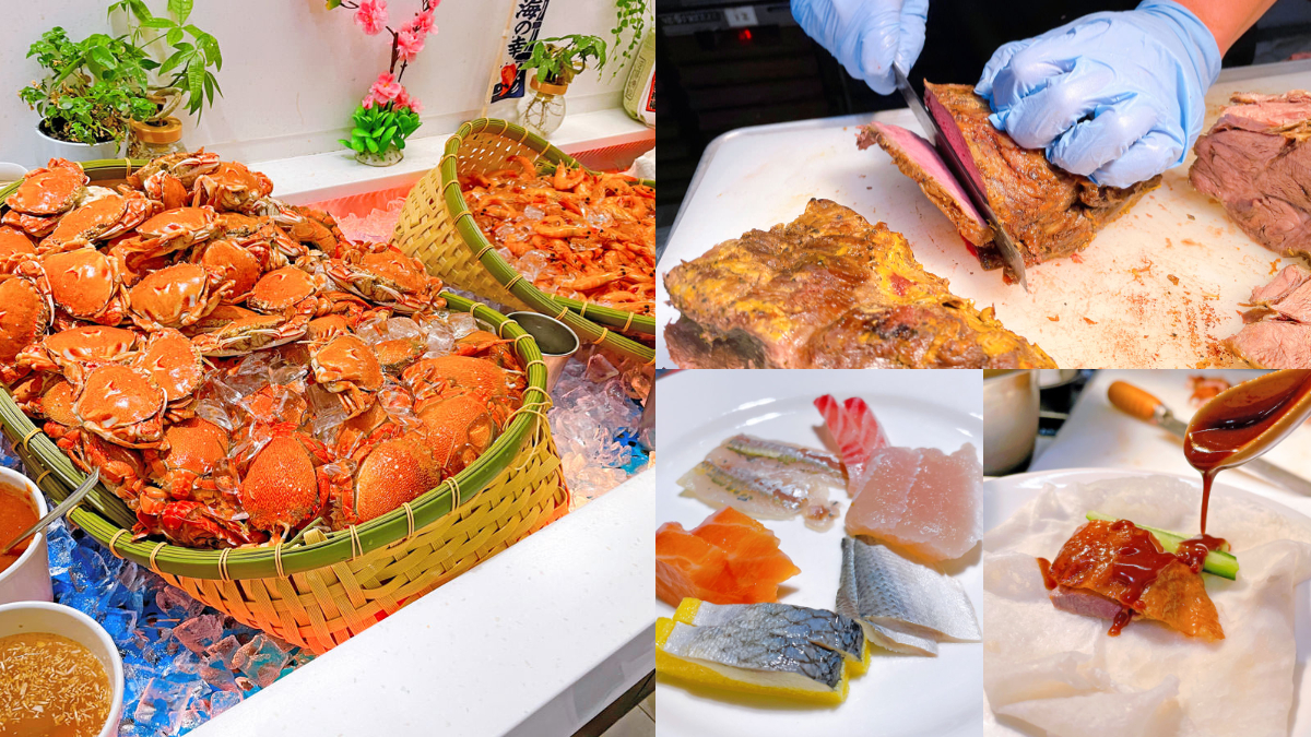 宜蘭最佛吃到飽！牛排、生魚片、烤鴨3.5小時無限嗑，還有紅白酒任你喝