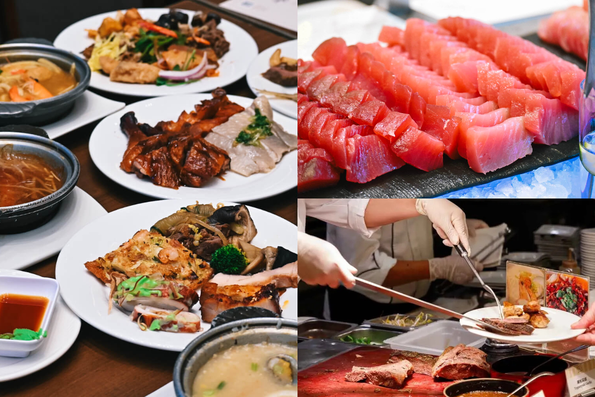 生魚片、牛排、烤鴨吃到飽！台中老饕最愛「地下室Buffet」，還有啤酒紅酒暢飲