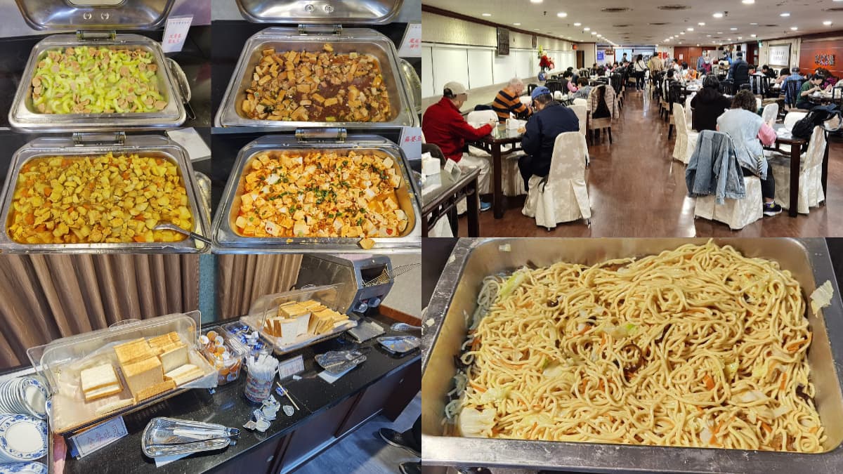 台北隱藏版「150元早餐吃到飽」！熱炒菜色、清粥小菜皆有，葷食素食都可吃
