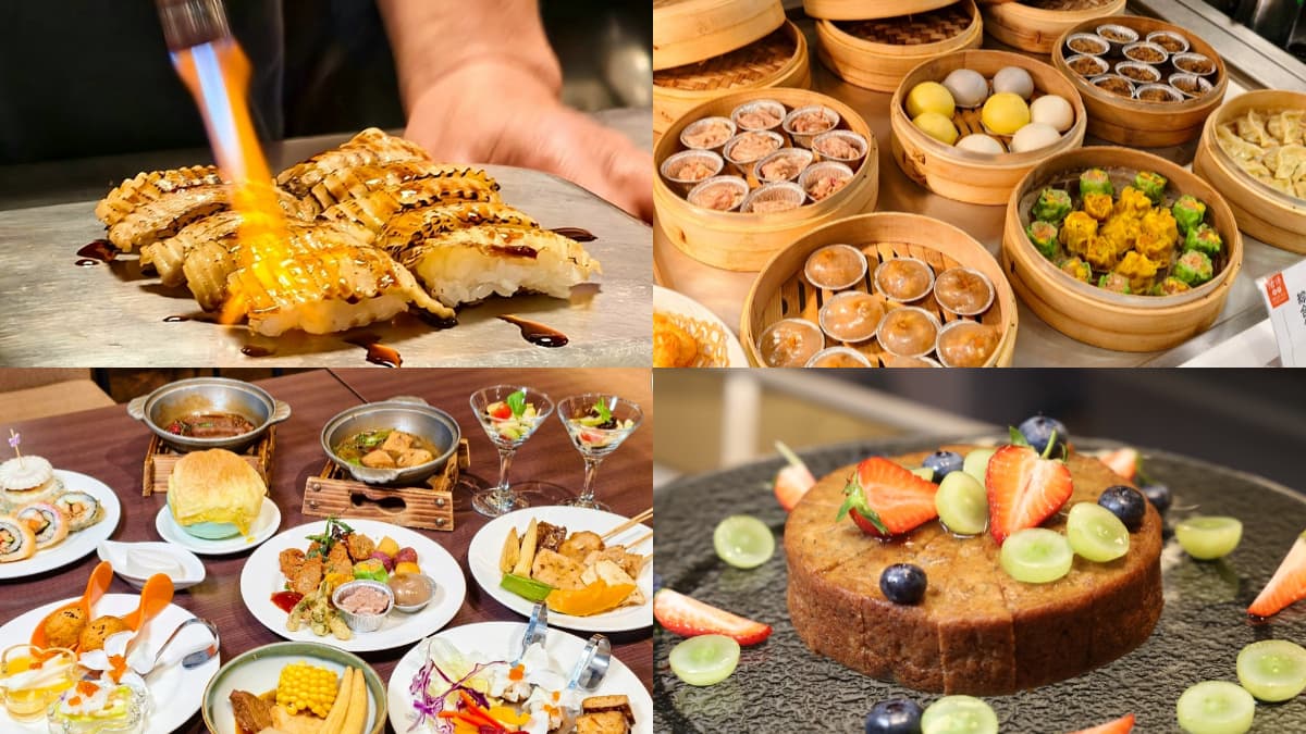 台南最強「蔬食Buffet吃到飽」！百道中西式菜色任夾，炙燒生魚片壽司超擬真