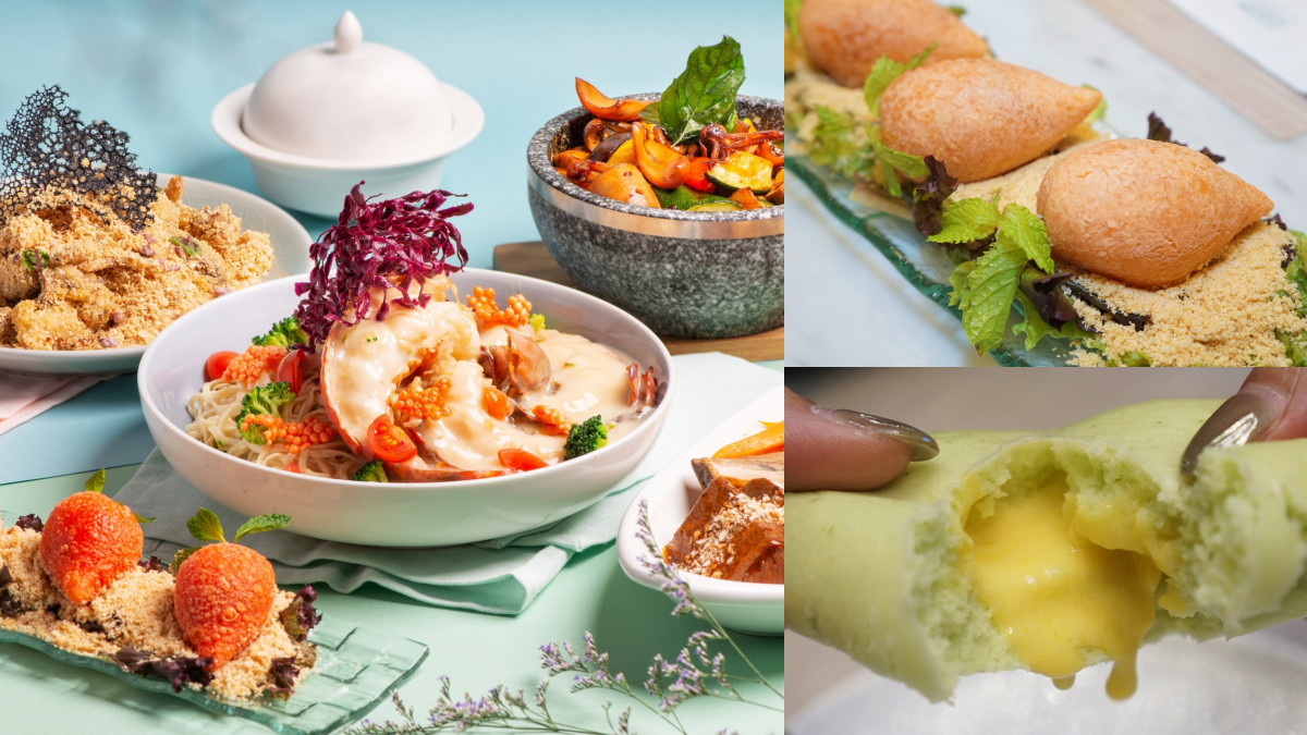 「軟殼蟹＋龍蝦麵」超狂！林口地標飯店８新菜登場，必點紅蘿蔔、薄荷流沙包