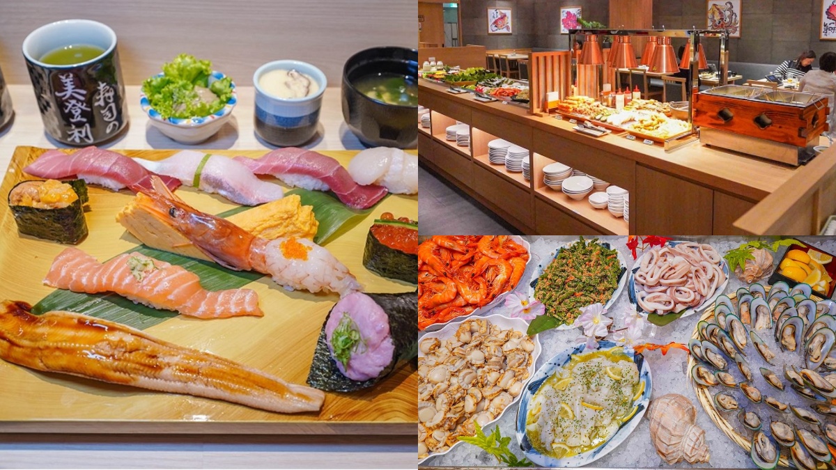 50款壽司＋生魚片無限吃！「日本壽司名店」推吃到飽，炸物、燒烤自助吧任夾