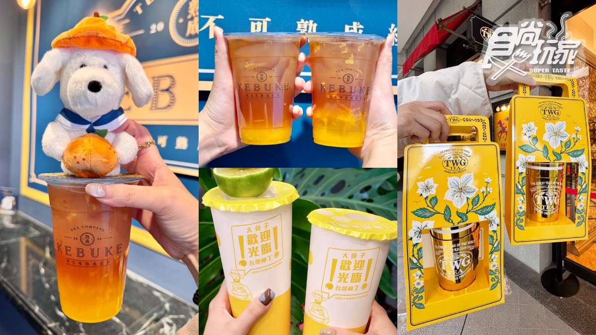 可不可橘子新品要喝！超Q「橘子成哥娃娃」必收，再喝大苑子優惠、TWG外帶杯