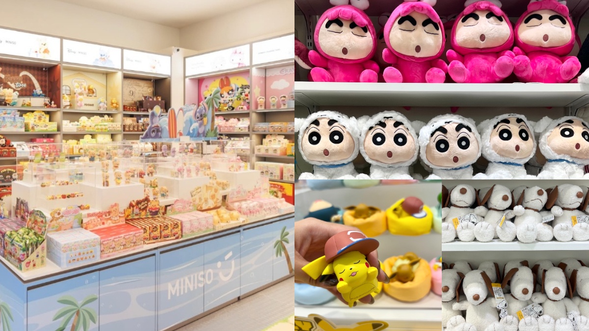 送《玩具總動員》盲盒！全台首間MINISO開幕，史努比、蠟筆小新周邊免費逛