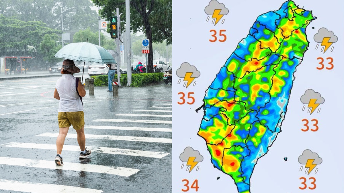 低壓帶發威「連炸７天雨」！雨勢來得快又大，這３天雨最猛要小心