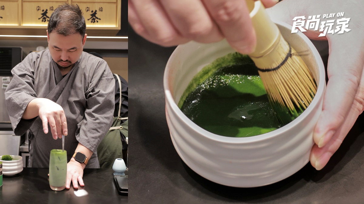 「手刷抹茶」正夯！辻利茶舗總經理教你挑對茶粉，５步驟刷出抹茶拿鐵