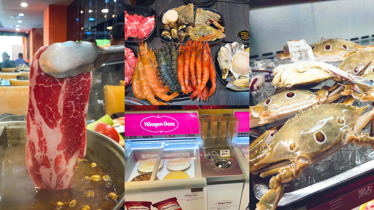 西門町20年老店吃到飽！火鍋破百種品項任吃，５種鮮蝦、螃蟹、哈根達斯通通有
